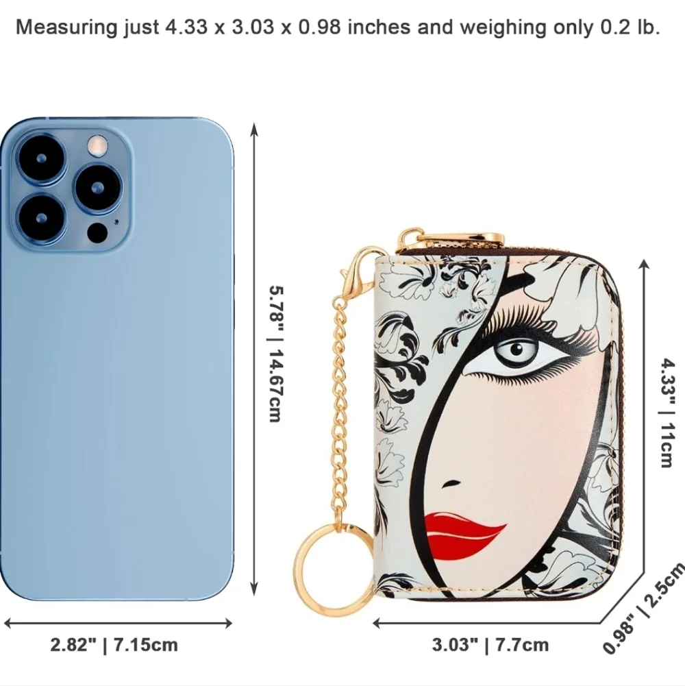 Artistic Face Print Women's Wallet